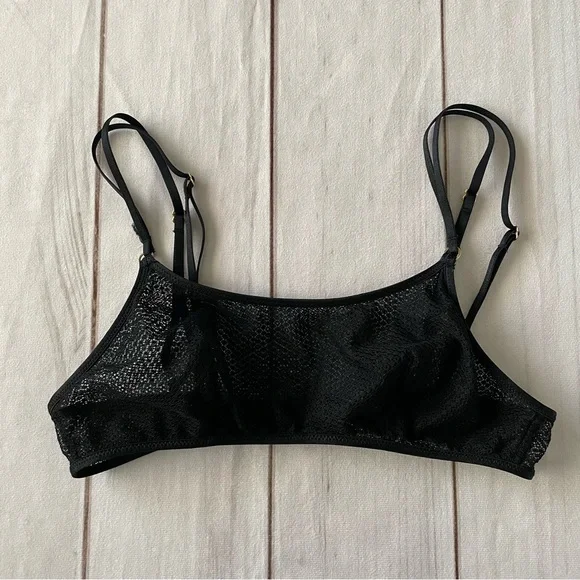 Victoria's Secret Sexy Sheer Mesh Scoop Neck Bralette Women’s XS Black Wireless - Picture 9 of 13